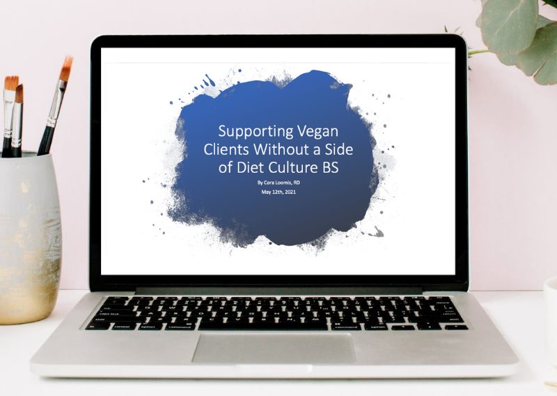 Supporting Vegan Clients Without a Side of Diet Culture BS