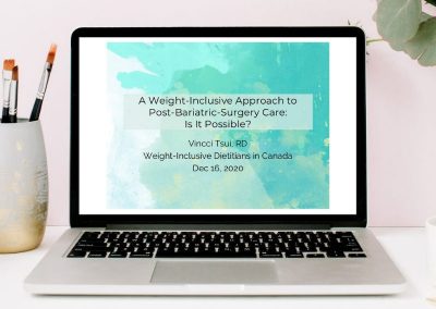 Webinar: A Weight-Inclusive Approach to Post-Bariatric-Surgery Care—Is It Possible?