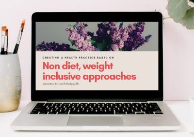 Webinar: Creating a Health Practice Based on Non-Diet, Weight-Inclusive Approaches