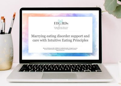Webinar: Marrying Eating Disorder Treatment and Care with Intuitive Eating Principles