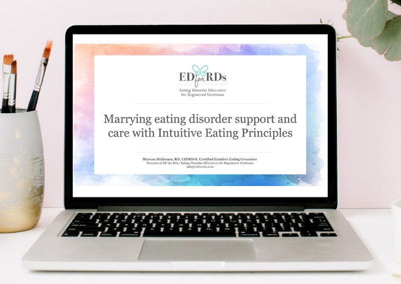 Marrying eating disorder support and care with Intuitive Eating Principles