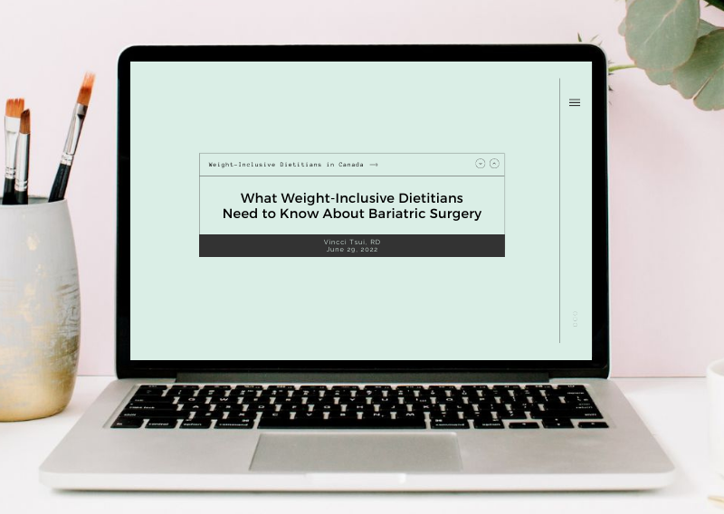 What Weight-Inclusive Dietitians Need to Know About Bariatric Surgery